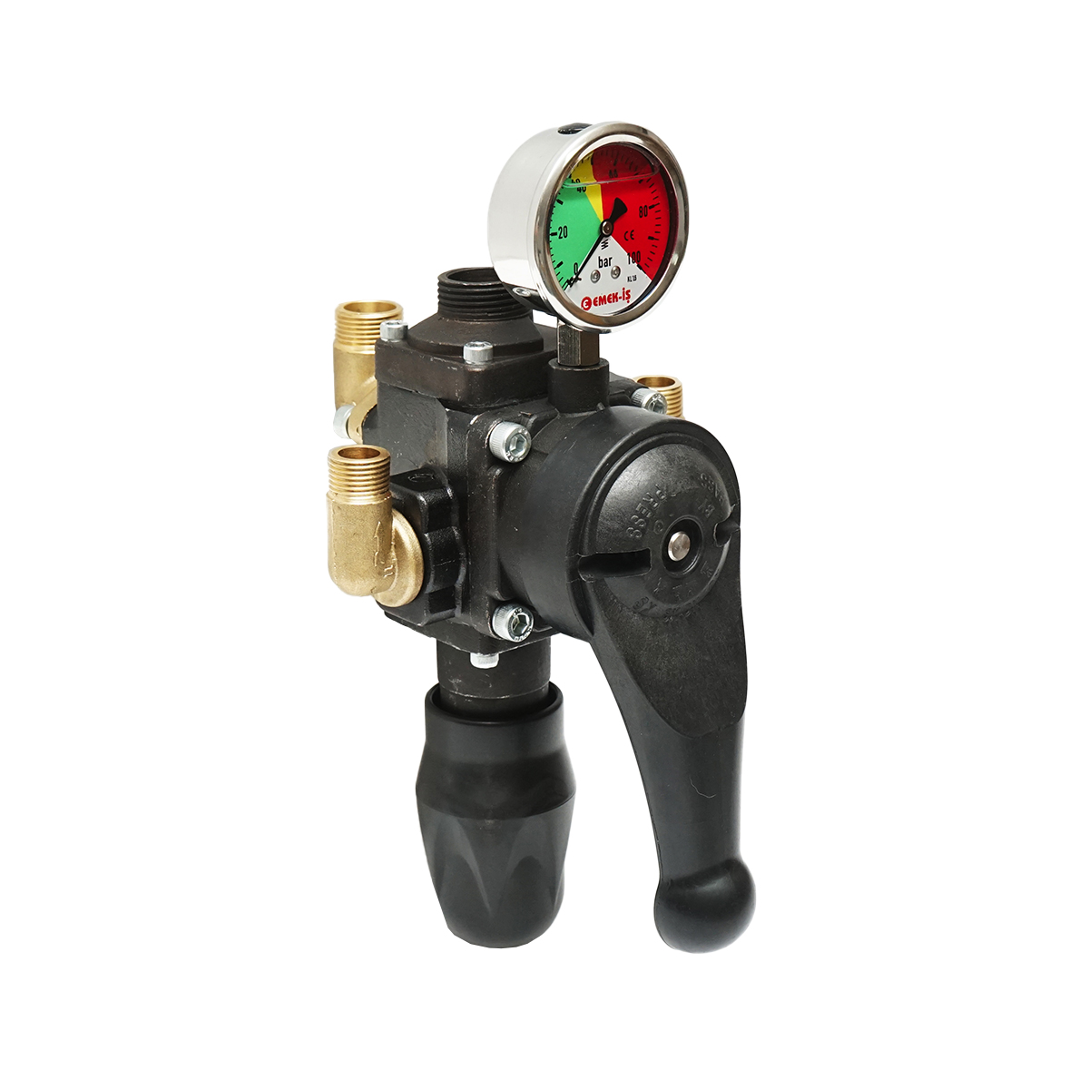 Distribuitor metalic cu 3 cai, manometru glicerina inclus pentru erbicidator