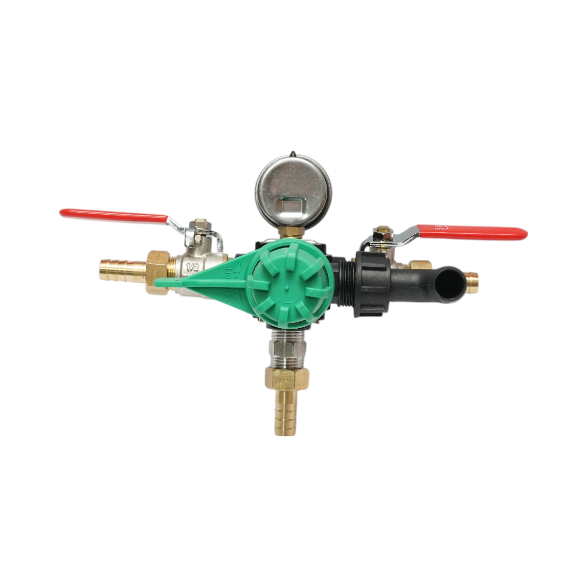 Distribuitor cu 2 cai, manometru glicerina inclus pentru erbicidator - imagine 3