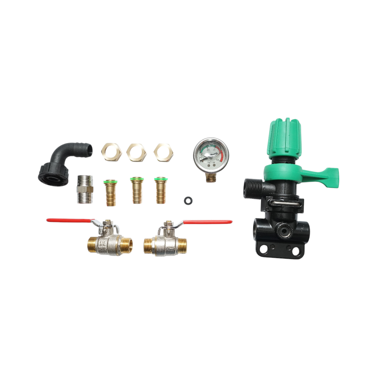 Distribuitor cu 2 cai, manometru glicerina inclus pentru erbicidator - imagine 5