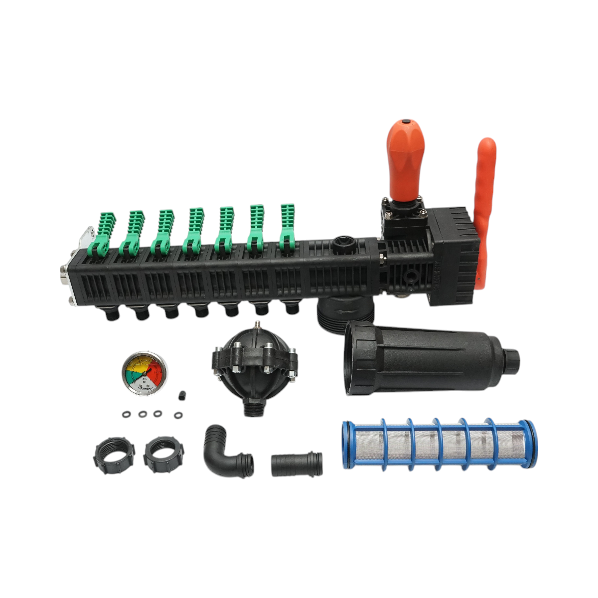 Distribuitor erbicidator cu 7 cai, filtru si manometru cu glicerina 25 bar - imagine 3