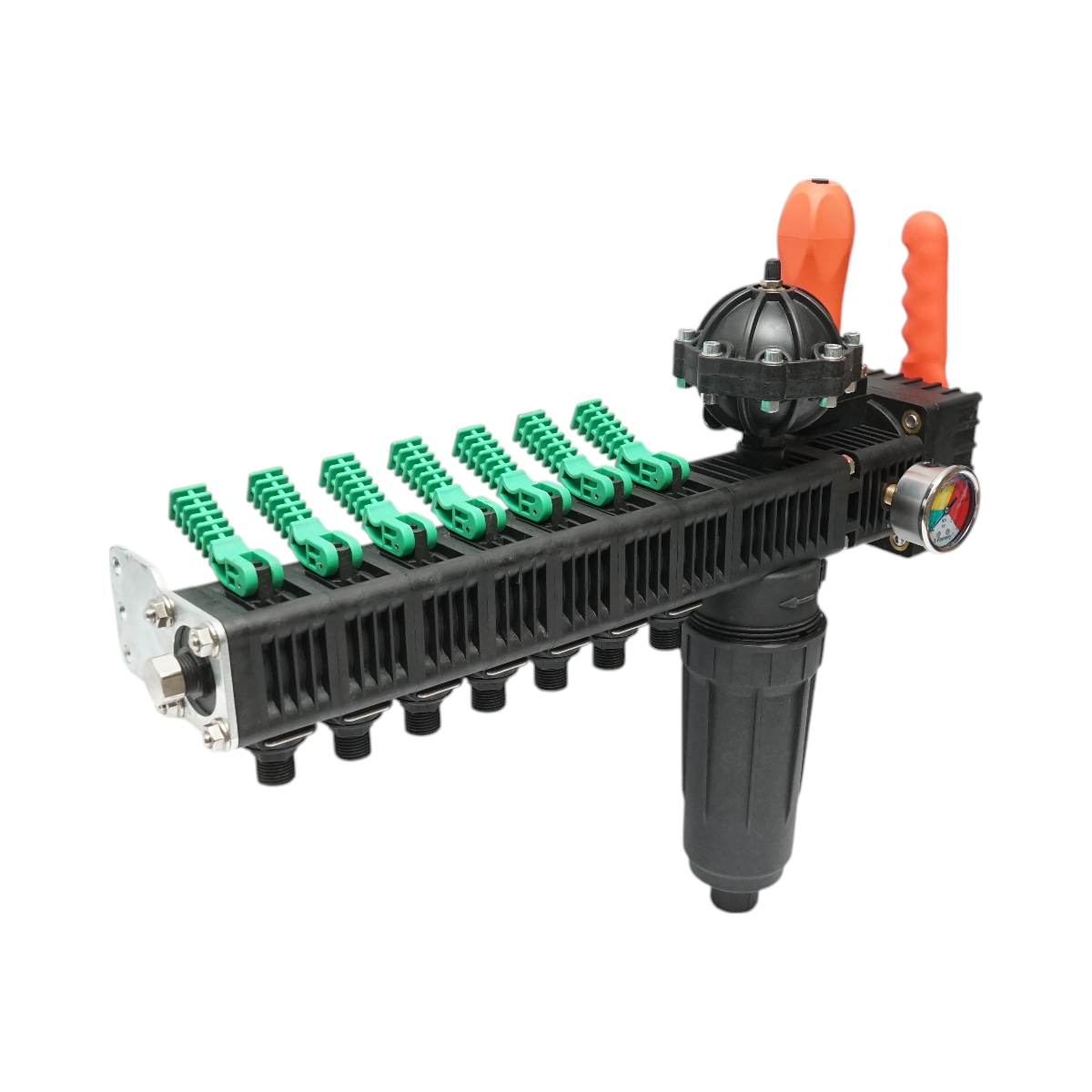 Distribuitor erbicidator cu 7 cai, filtru si manometru cu glicerina 25 bar - imagine 4