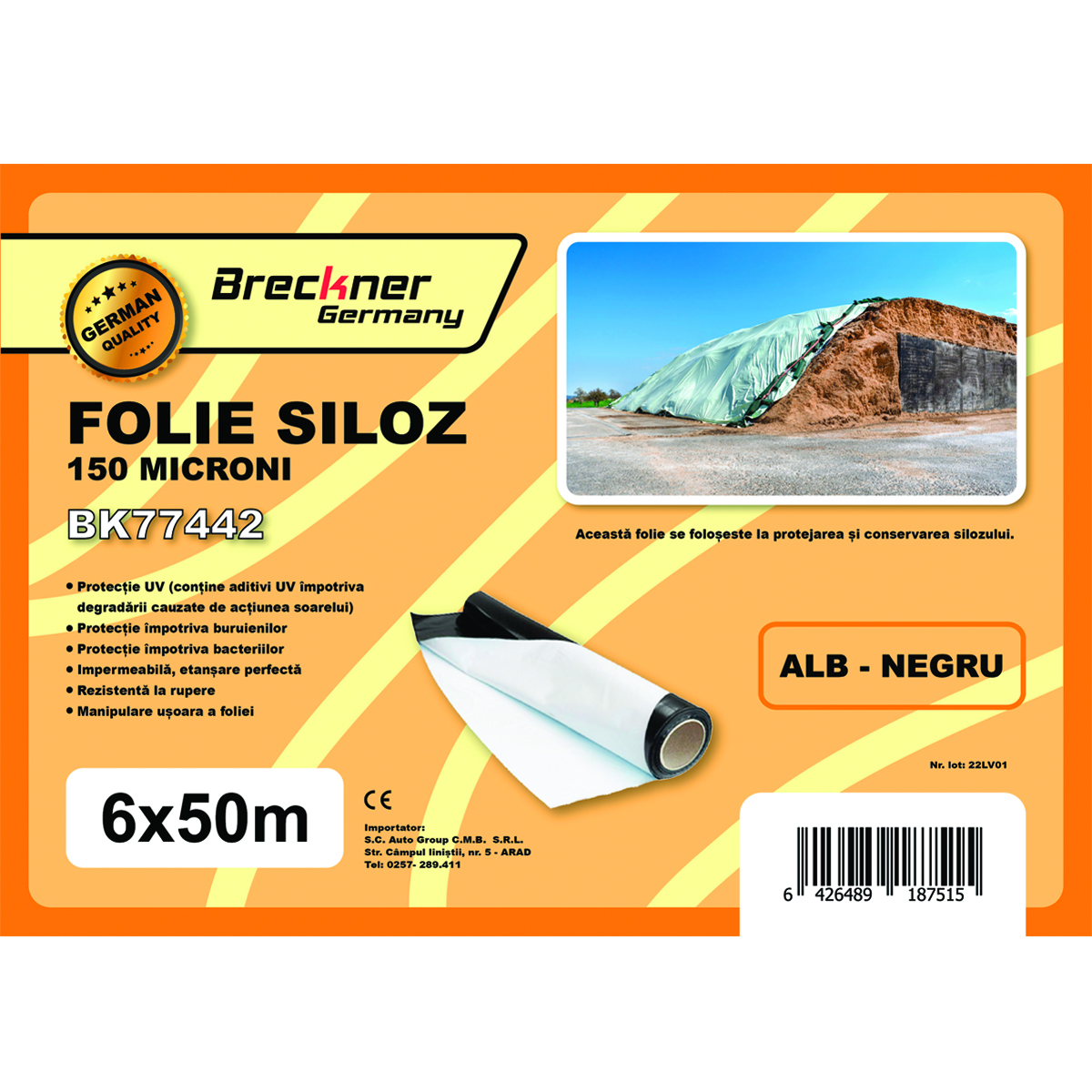 Folie siloz 6x50m 150 microni Breckner Germany - imagine 5