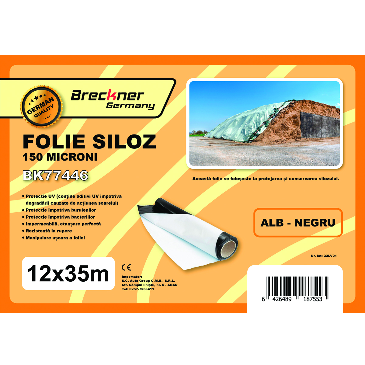 Folie siloz 12x35m 150 microni Breckner Germany - imagine 5