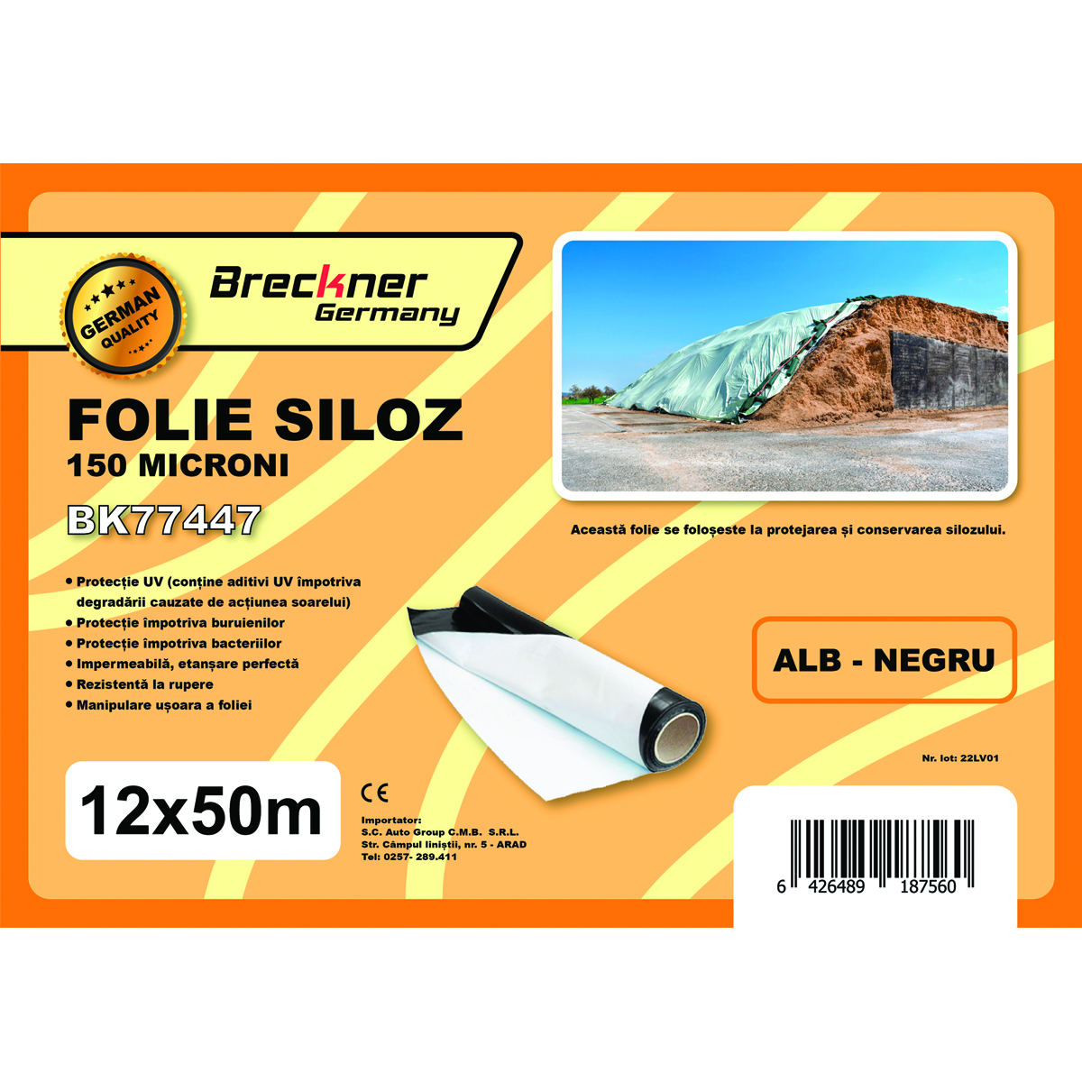 Folie siloz 12x50m 150 microni Breckner Germany - imagine 5