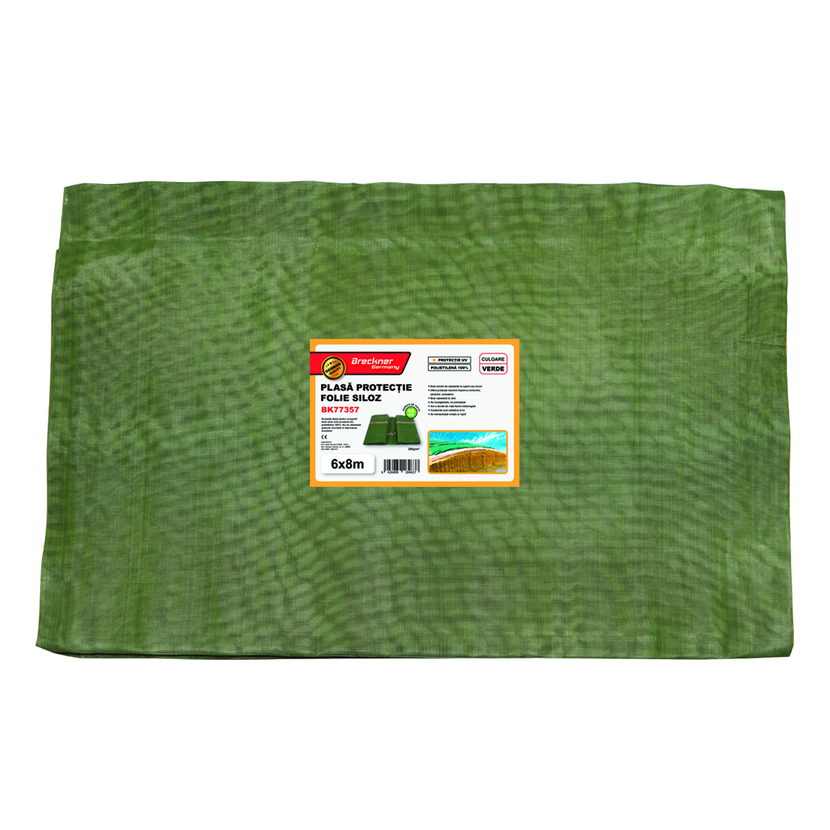 Plasa/prelata protectie pentru folie siloz verde 10x20m Breckner Germany - imagine 4