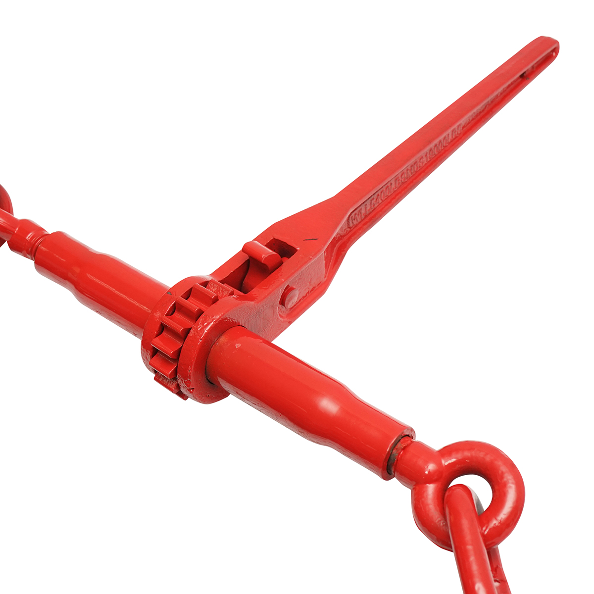 Lant ancorare pentru utilaje grele cu dispozitiv de tensionare pe clichet, greutate suportata 4T, lungime lant 4m, grosime zala fi 8mm - imagine 4