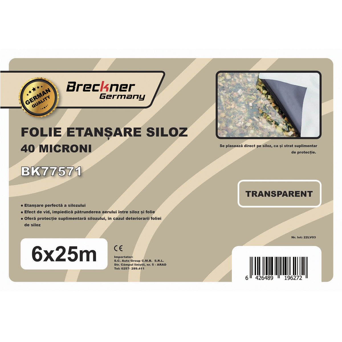 Folie siloz 6x25m 40 microni Breckner Germany - imagine 5