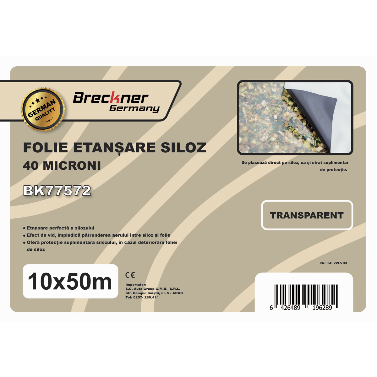 Folie siloz 10x50m 40 microni Breckner Germany - imagine 5