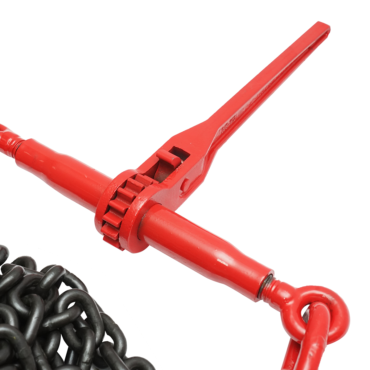 Lant ancorare pentru utilaje grele cu dispozitiv de tensionare pe clichet, greutate suportata 6.3T, lungime lant 4m, grosime zala fi 10mm - imagine 5