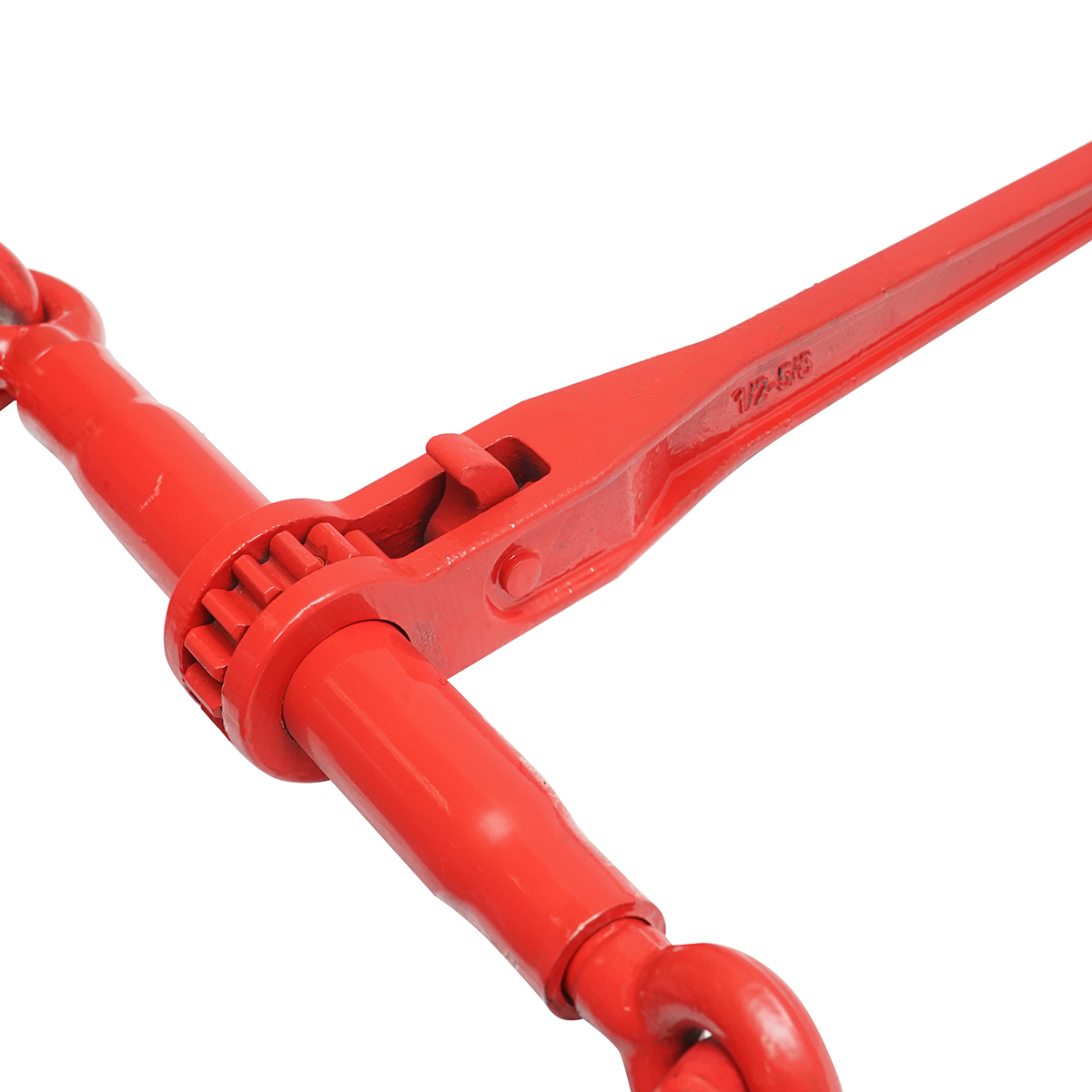 Lant ancorare pentru utilaje grele cu dispozitiv de tensionare pe clichet, greutate suportata 10T, lungime lant 4m, grosime zala fi 13mm - imagine 6