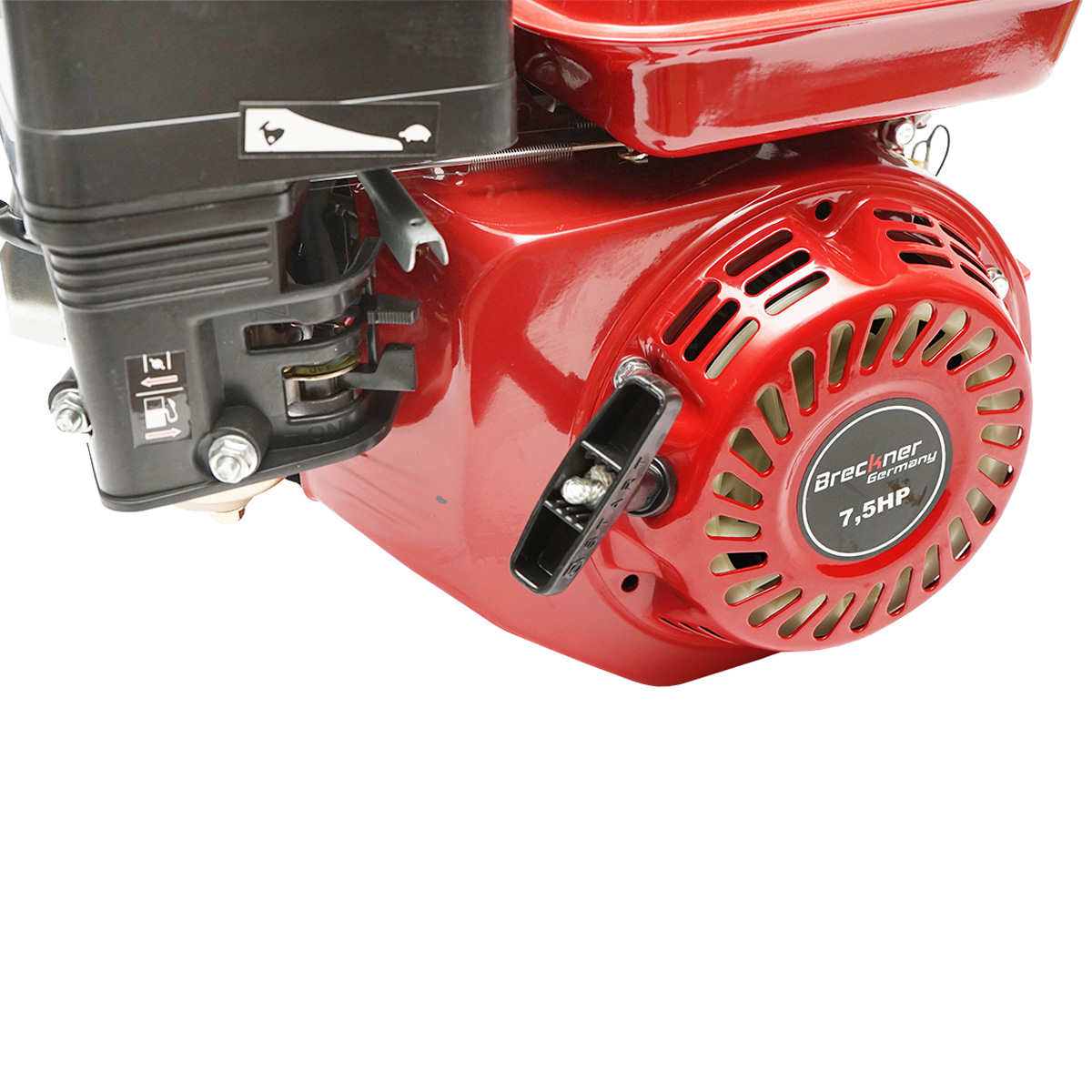 Motor pe benzina 7.5CP, 4 timpi, ax canelat 25mm pornire sfoara Breckner Germany - imagine 7