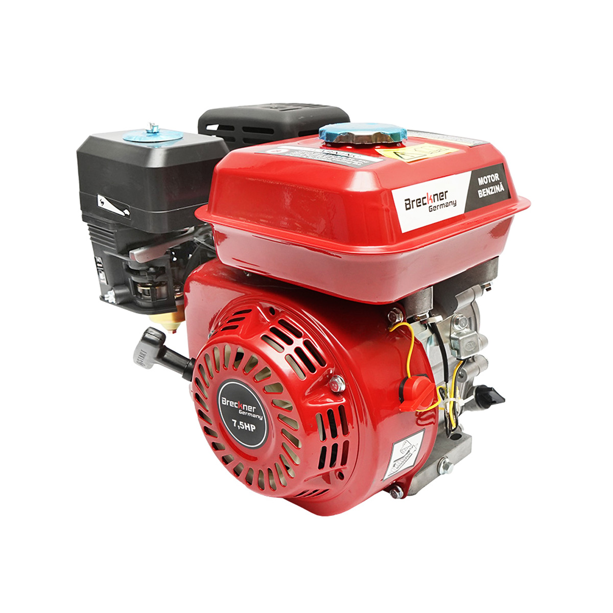 Motor pe benzina 7.5CP, 4 timpi, ax canelat 20mm pornire sfoara Breckner Germany - imagine 2