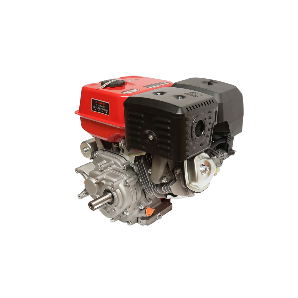 Motor pe benzina 13CP, 4 timpi, ax cu pana 25mm pornire cheie/sfoara, reductor priza Breckner Germany