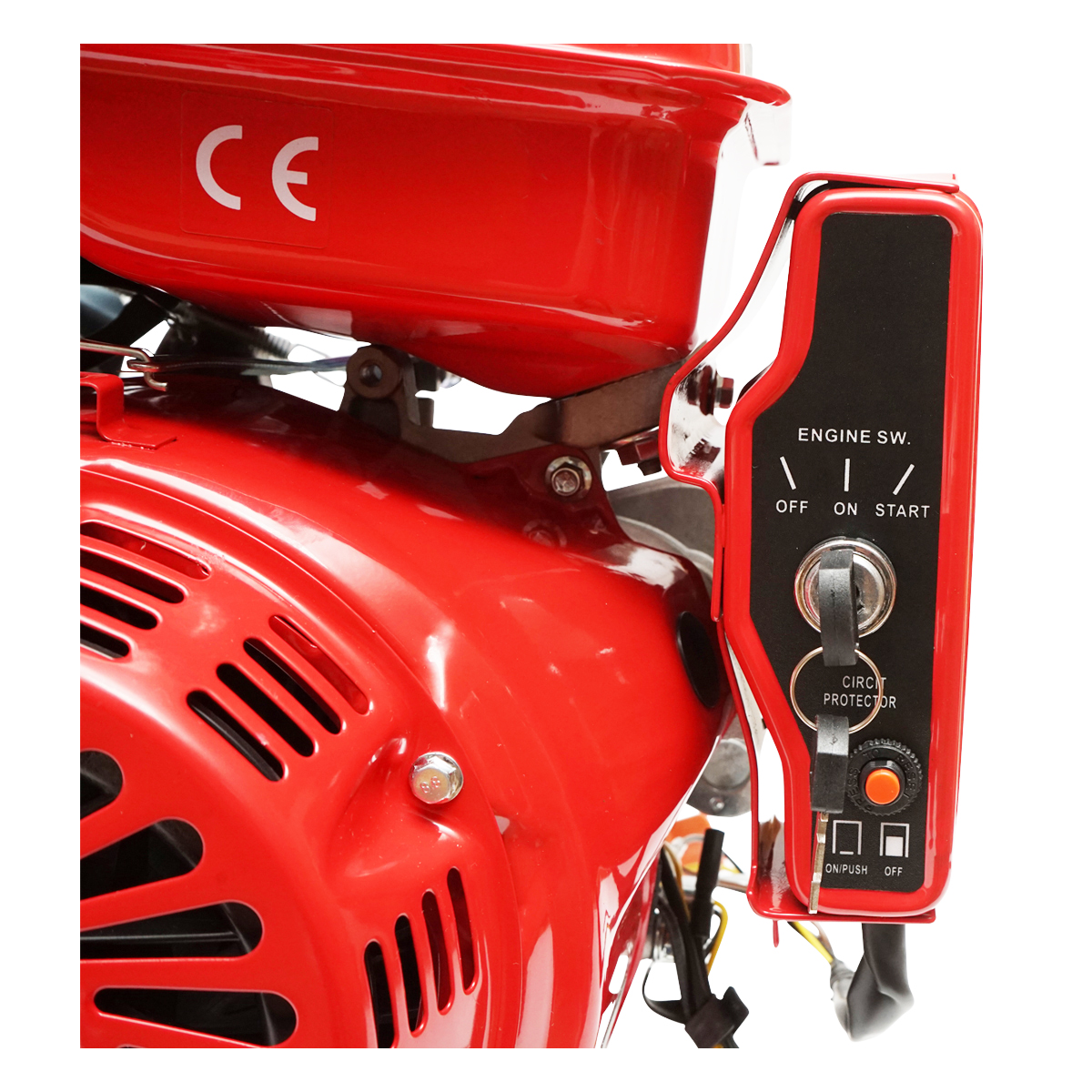 Motor pe benzina 13CP, 4 timpi, ax cu pana 25mm pornire cheie/sfoara, reductor priza Breckner Germany - imagine 7