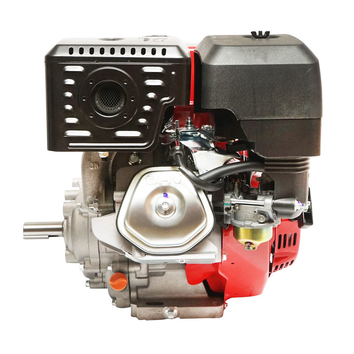 Motor pe benzina 13CP, 4 timpi, ax cu pana 25mm pornire cheie/sfoara, reductor priza Breckner Germany - imagine 5