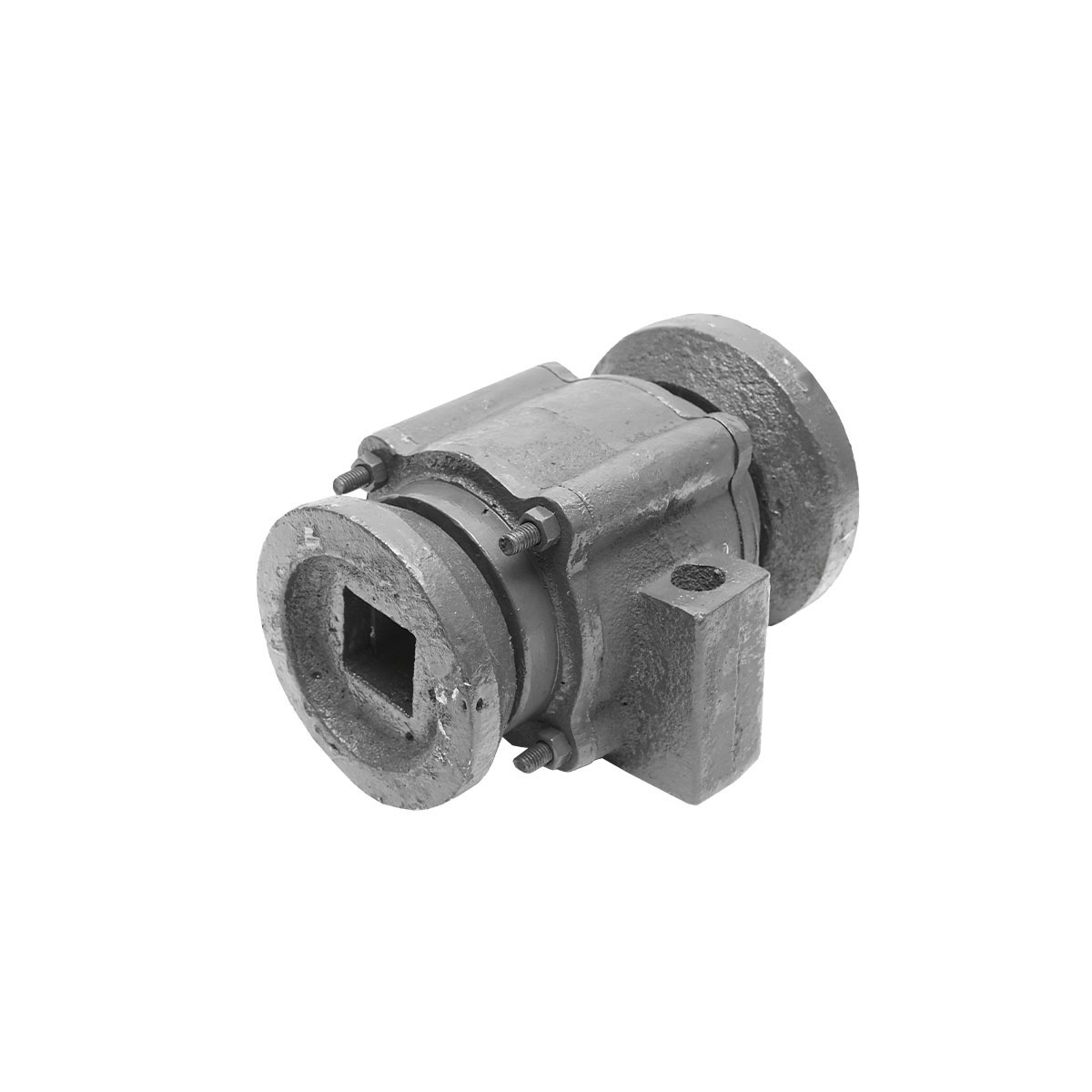 Lagar disc asamblat cu rulmenti 32015 si semimosoare - patrat de 40mm - distanta gauri 165mm - imagine 3