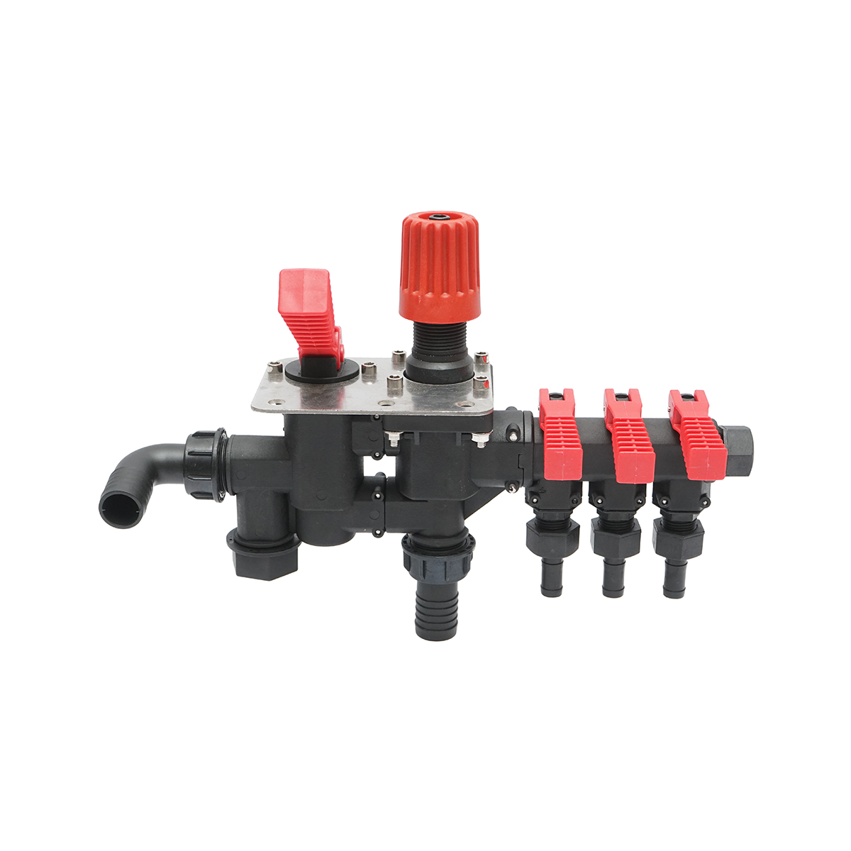 Distribuitor erbicidator cu 3 cai si cu manometru - imagine 2