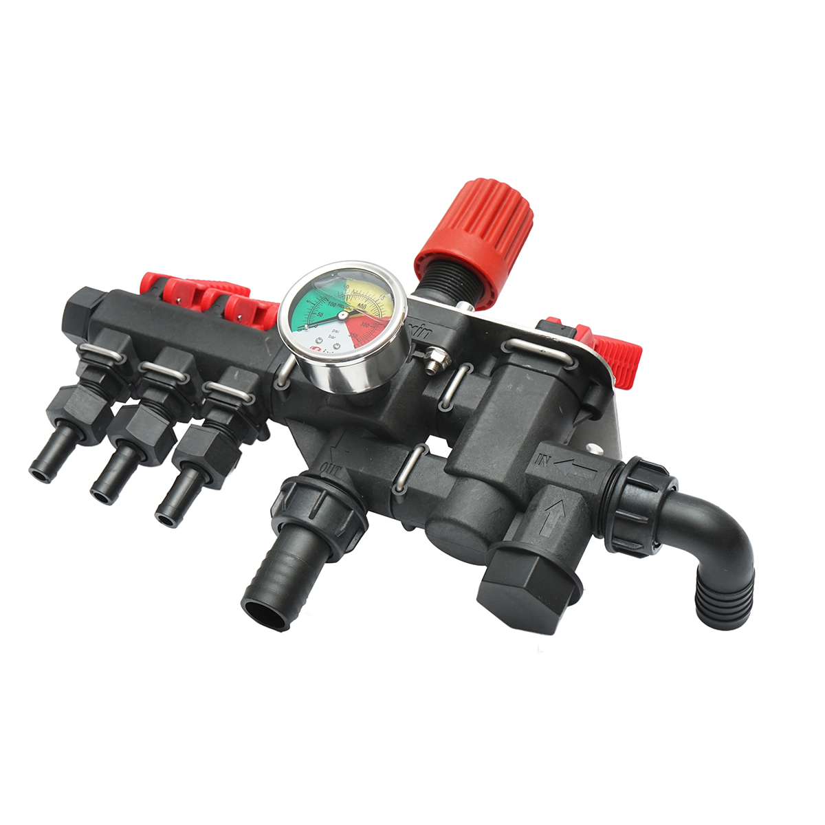 Distribuitor erbicidator cu 3 cai si cu manometru - imagine 4