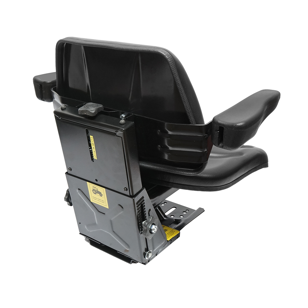 Scaun pentru tractor, negru, reglabil cu cotiera, latime sezut 485mm - imagine 3