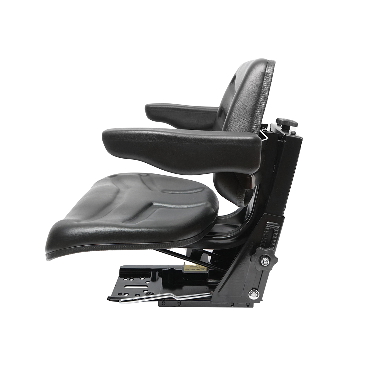 Scaun pentru tractor, negru, reglabil cu cotiera, latime sezut 485mm - imagine 2