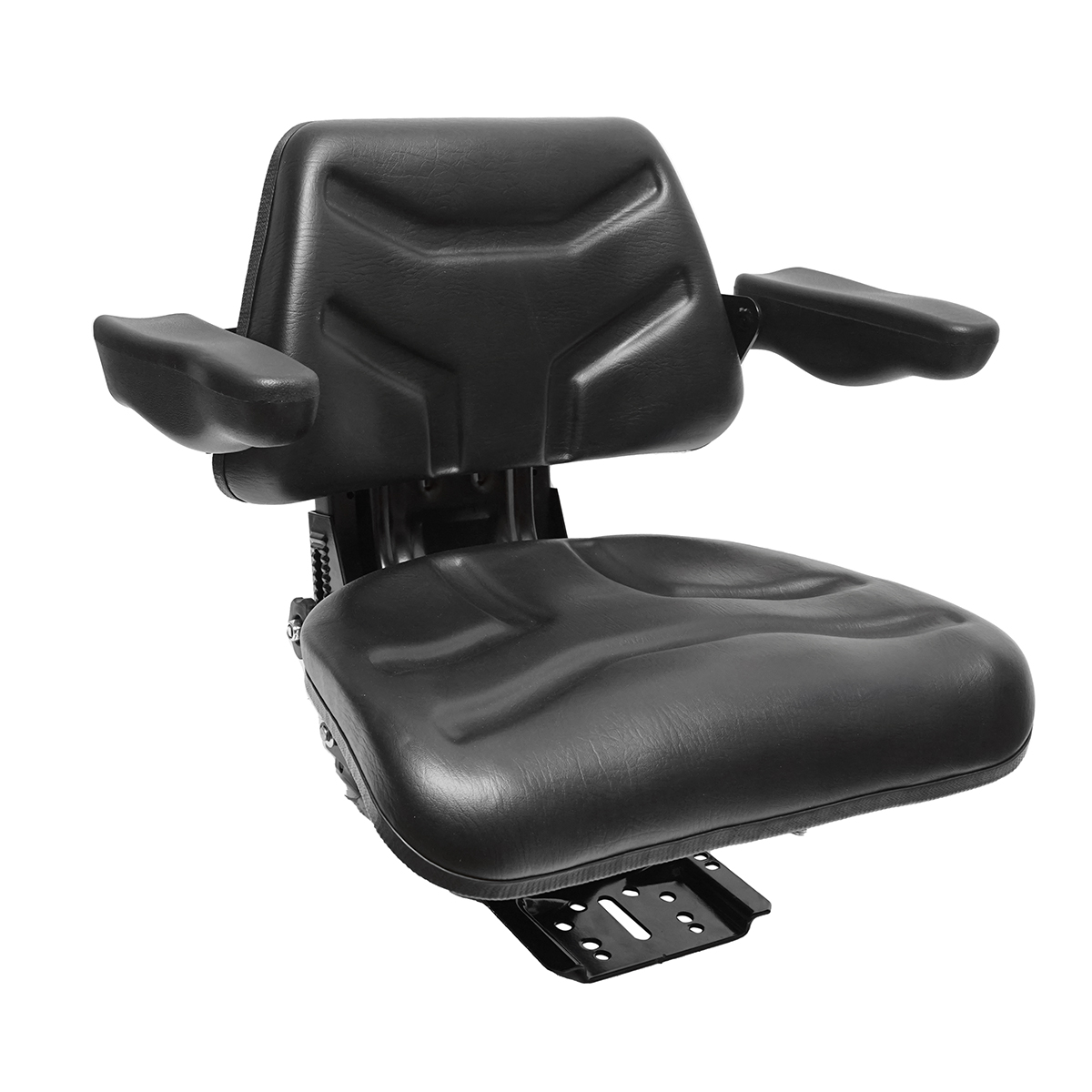 Scaun pentru tractor, negru, reglabil cu cotiera, latime sezut 485mm - imagine 4