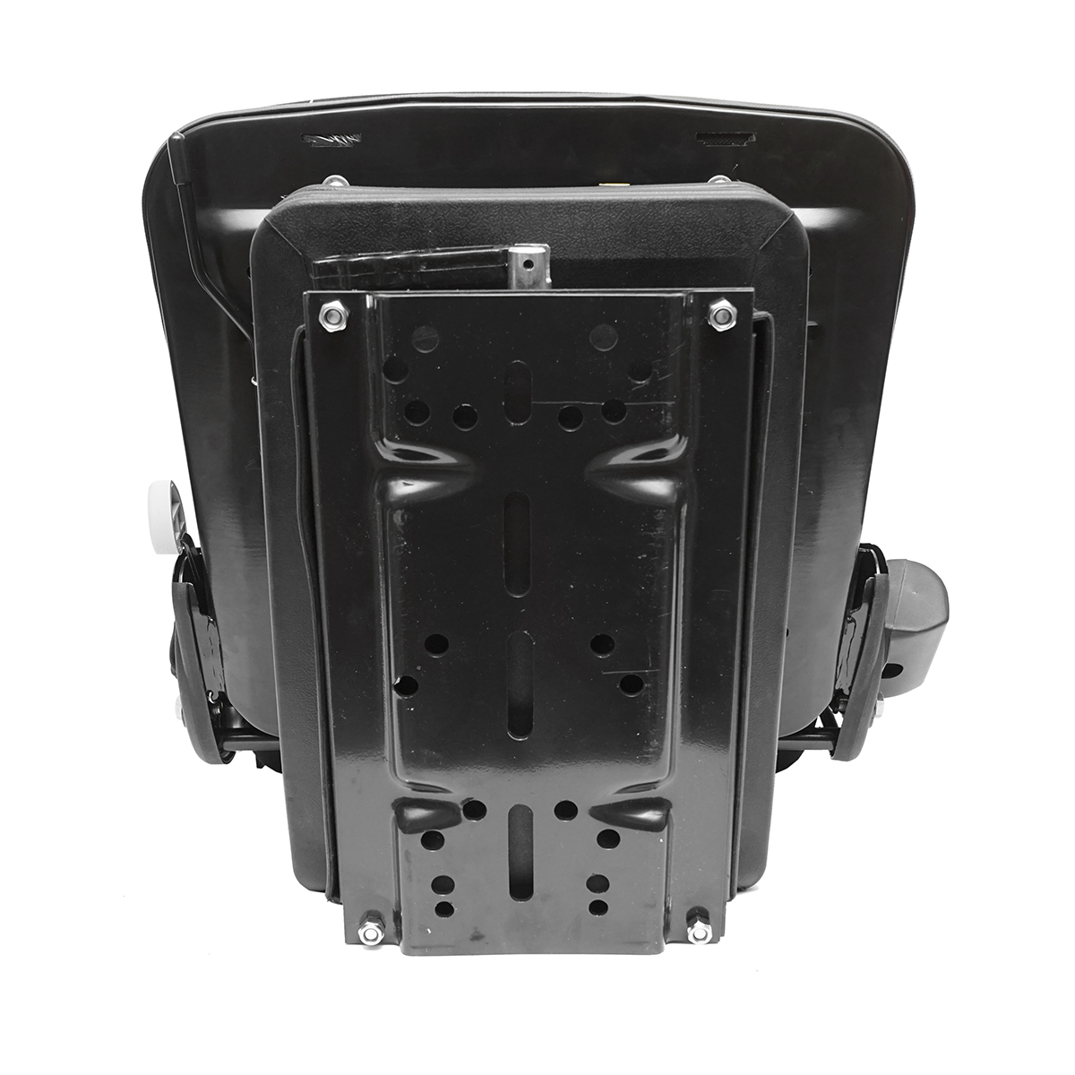 Scaun pentru tractor negru, reglabil cu cotiera, tetiera, centura si suspensie mecanica, latime sezut 455mm - imagine 5