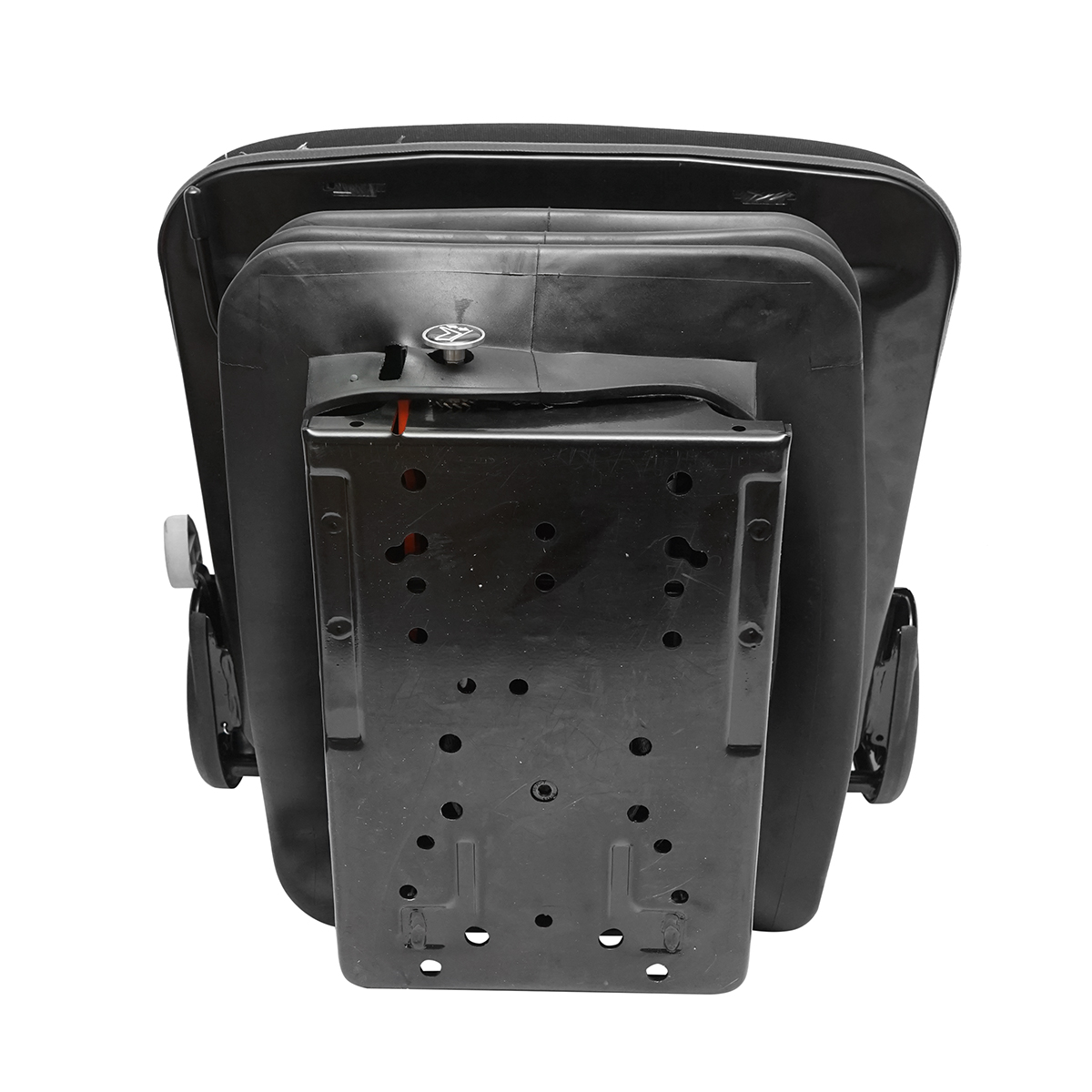 Scaun pentru tractor, negru, reglabil cu cotiera, tetiera si suspensie aer 12-24V - imagine 6