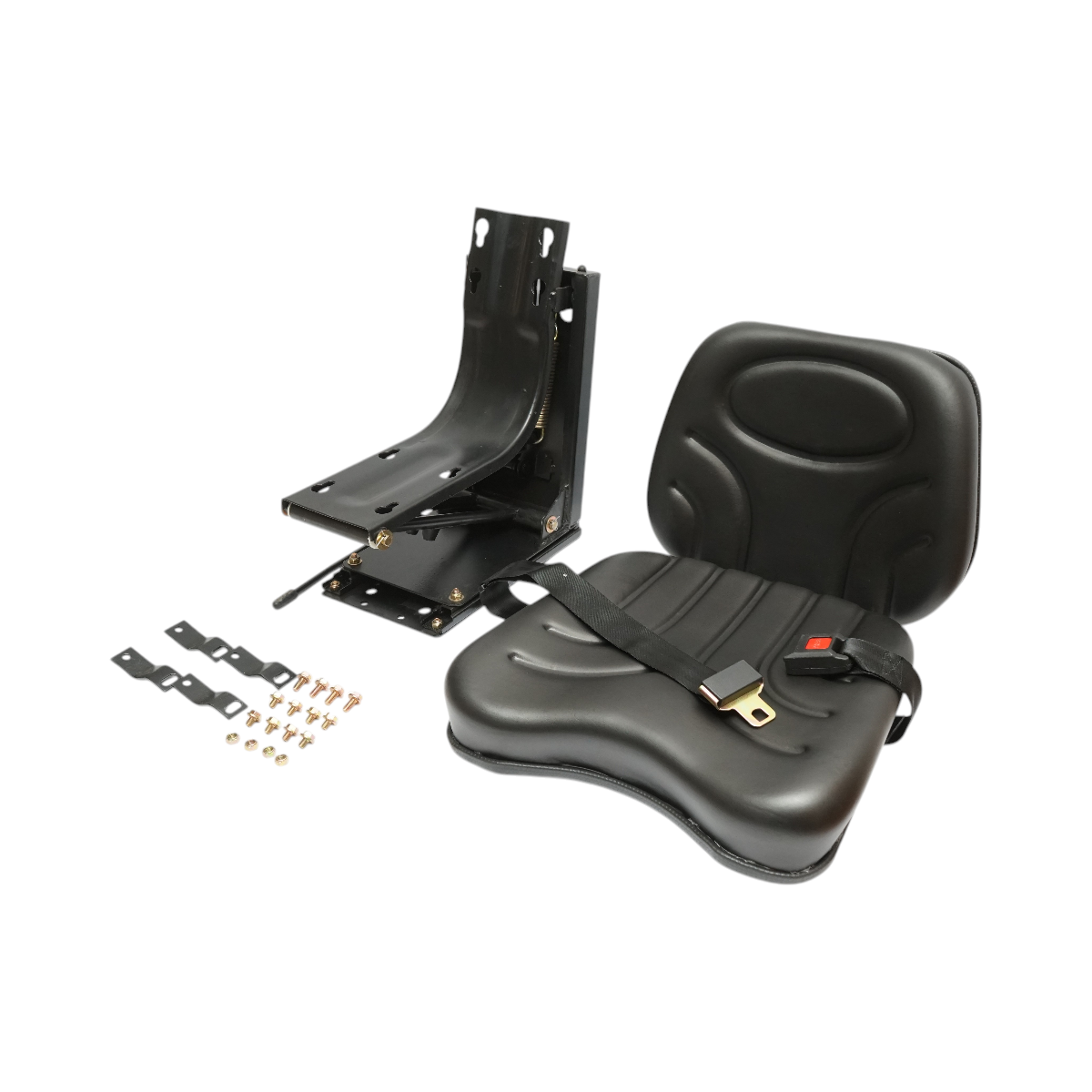 Scaun universal tractor negru reglabil cu centura de siguranta - imagine 3