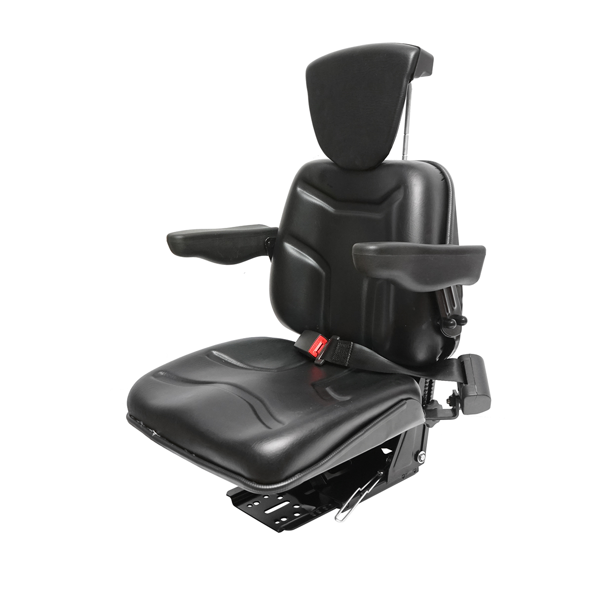 Scaun universal reglabil pe inaltime, cotiere si tetiera pentru tractor, utilaje agricole, industriale, stivuitor - imagine 2