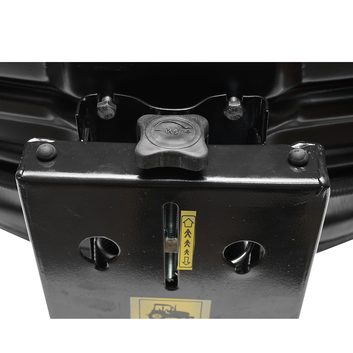 Scaun universal tractor cu reglaj triplu si amortizor, negru lucios - imagine 6