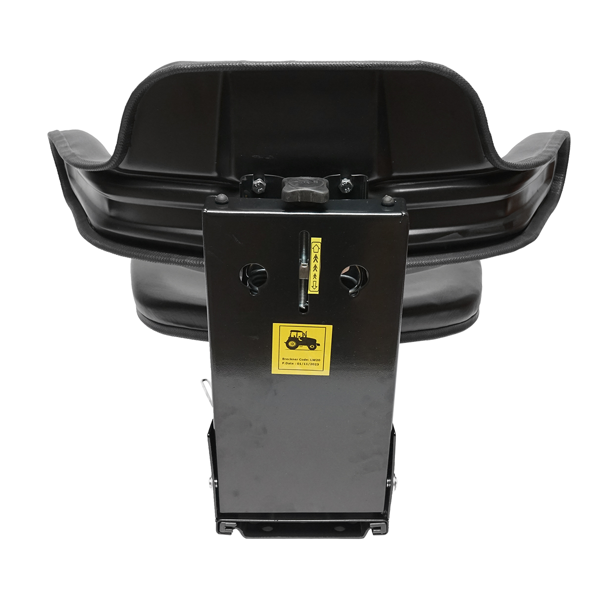 Scaun universal tractor cu reglaj triplu si amortizor, negru lucios - imagine 4