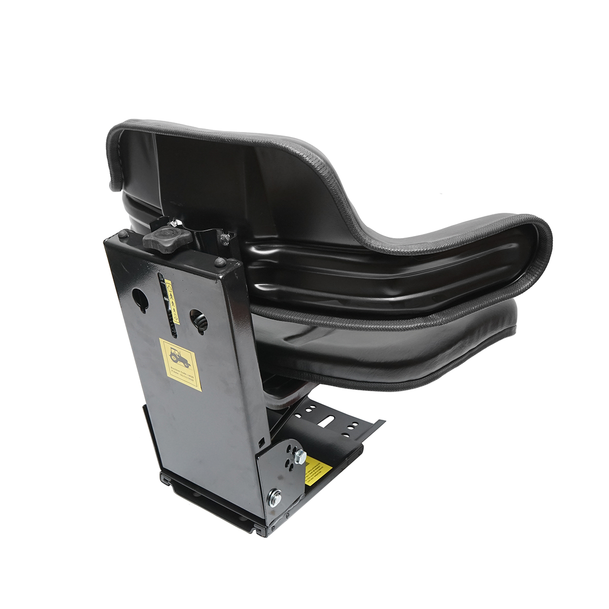 Scaun universal tractor cu reglaj triplu si amortizor, negru lucios - imagine 5
