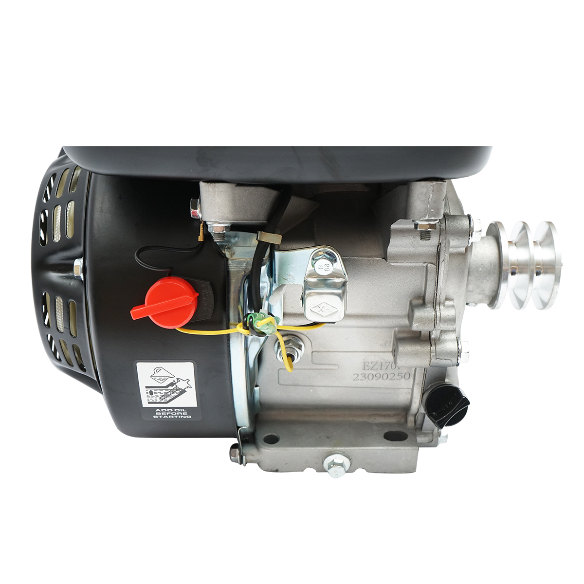 Motor pe benzina cu fulie 7.5CP, 4 timpi, ax cu pana 20mm pornire sfoara Breckner Germany - imagine 5