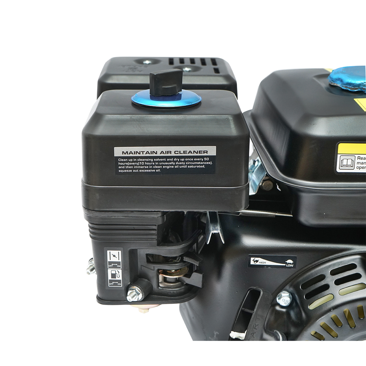 Motor pe benzina cu fulie 7.5CP, 4 timpi, ax cu pana 20mm pornire sfoara Breckner Germany - imagine 6