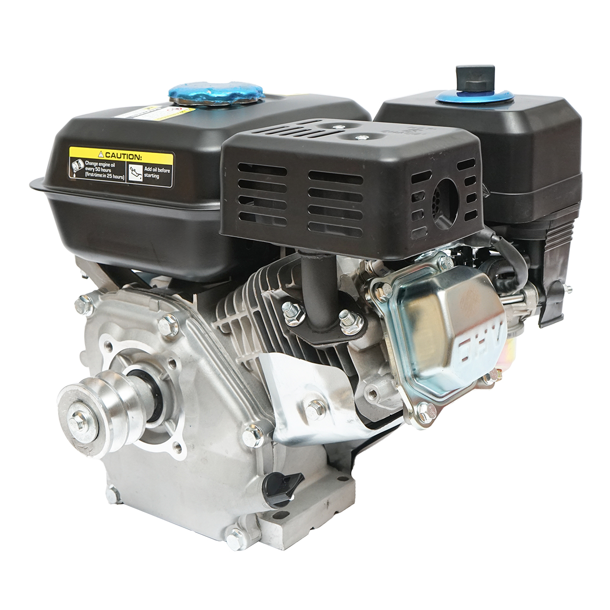 Motor pe benzina cu fulie 7.5CP, 4 timpi, ax cu pana 20mm pornire sfoara Breckner Germany