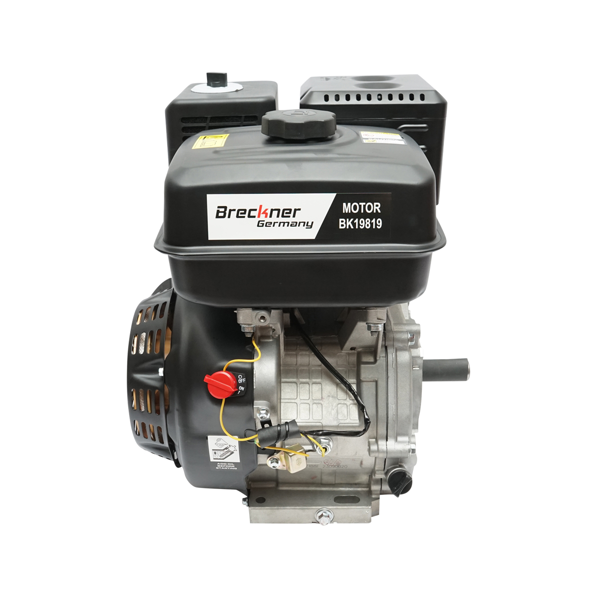 Motor pe benzina 13CP, 4 timpi, ax cu pana 25mm, pornire sfoara Breckner Germany - imagine 3