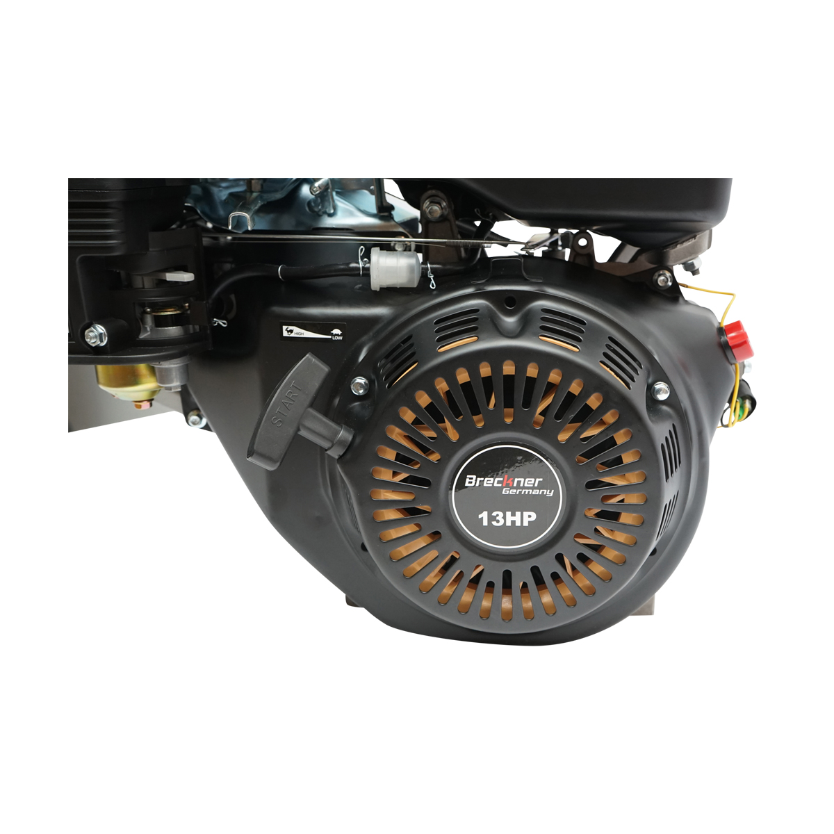Motor pe benzina 13CP, 4 timpi, ax cu pana 25mm, pornire sfoara Breckner Germany - imagine 5