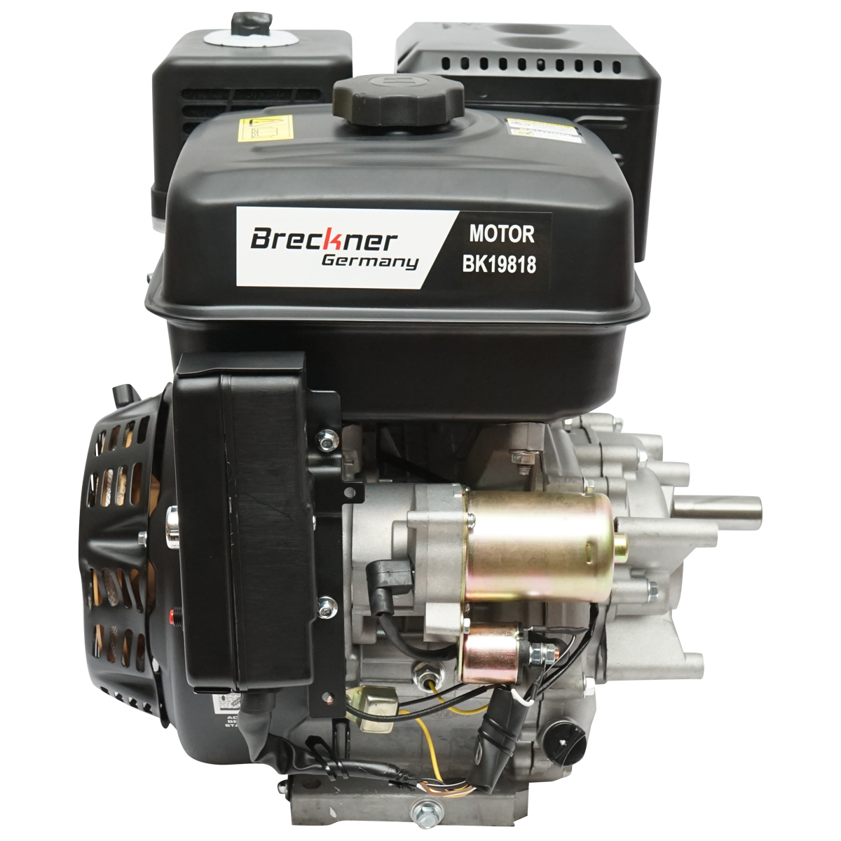 Motor pe benzina 13CP, 4 timpi, ax cu pana 25mm pornire cheie/sfoara, reductor priza Breckner Germany - imagine 4