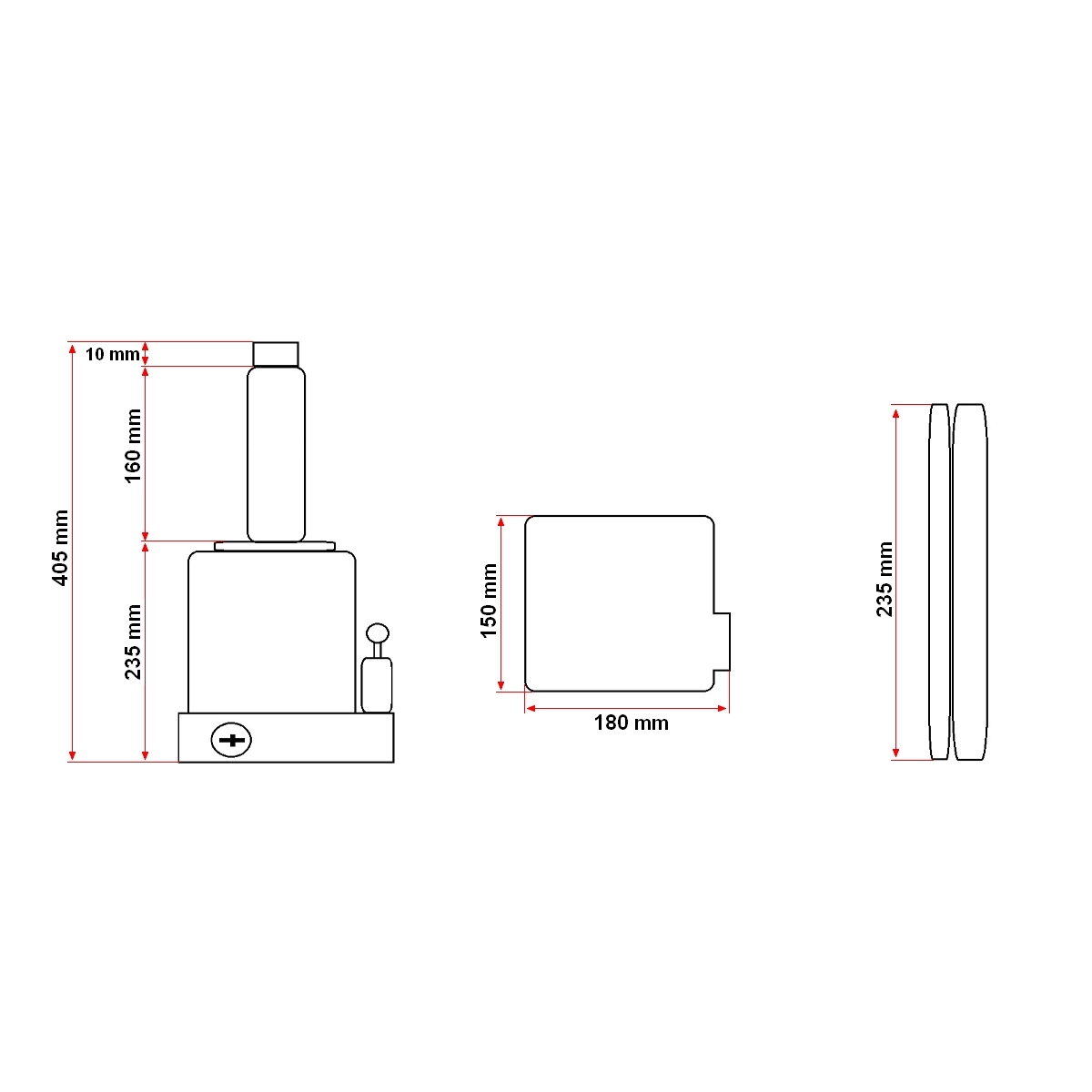 Cric hidraulic tip piston, sarcina maxima suportata 50T - imagine 4