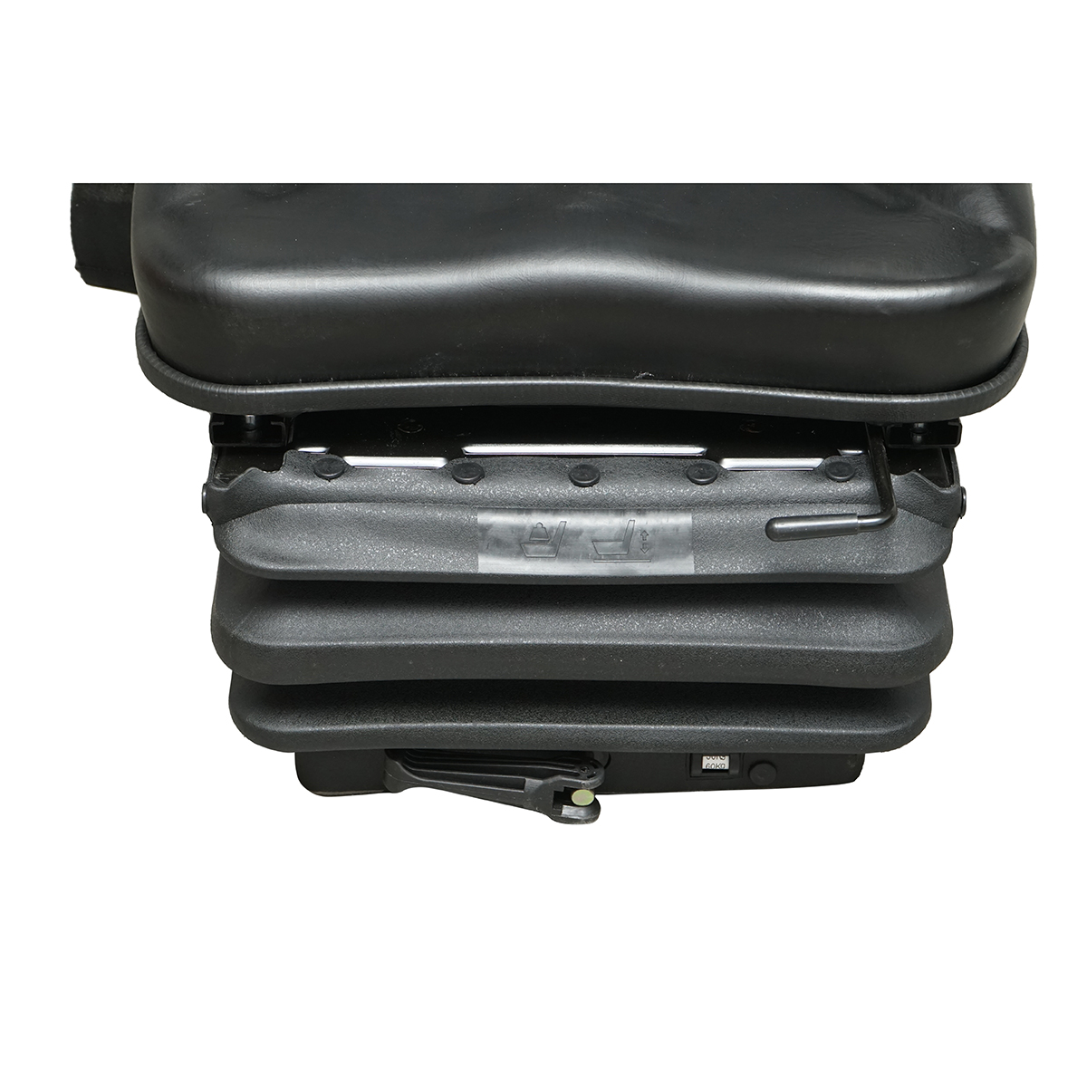 Scaun universal reglabil pe greutate 50-130Kg, cotiere si spatar rabatabil 50-90° pentru tractor, utilaje agricole, industriale, stivuitor - imagine 5