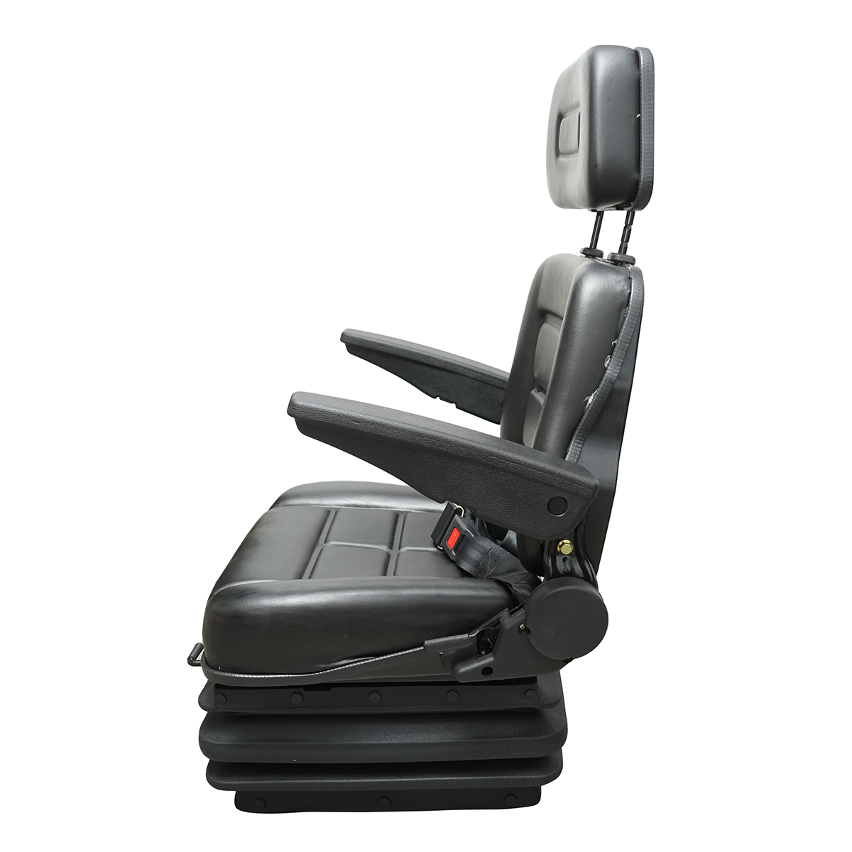 Scaun universal reglabil pe inaltime si greutate 50-130Kg, cotiere si spatar rabatabil 40-80° pentru tractor, utilaje agricole, industriale, stivuitor - imagine 3