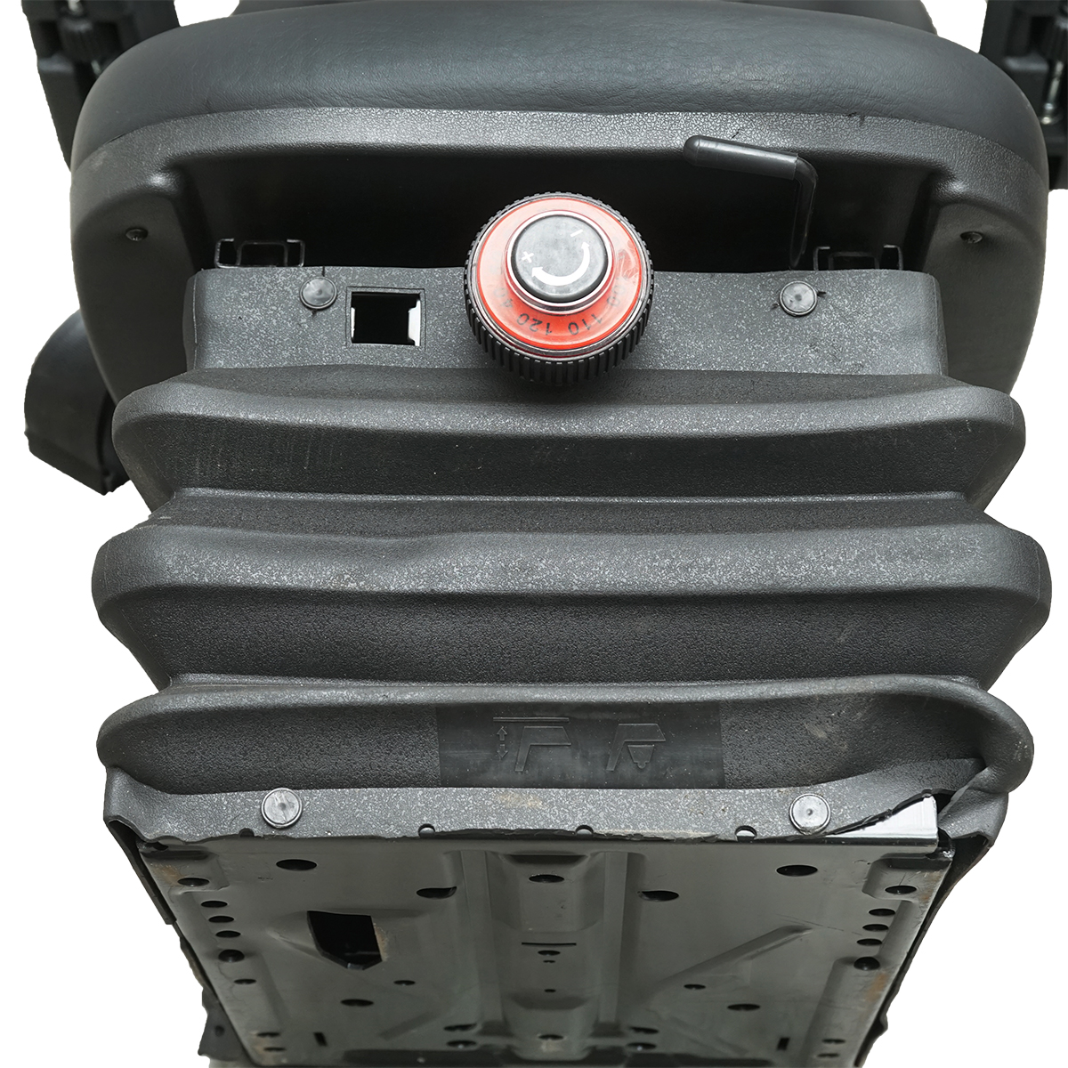 Scaun universal reglabil pe inaltime si greutate 40-120Kg, cotiere si spatar rabatabil 50-90° pentru tractor, utilaje agricole, industriale, stivuitor - imagine 5