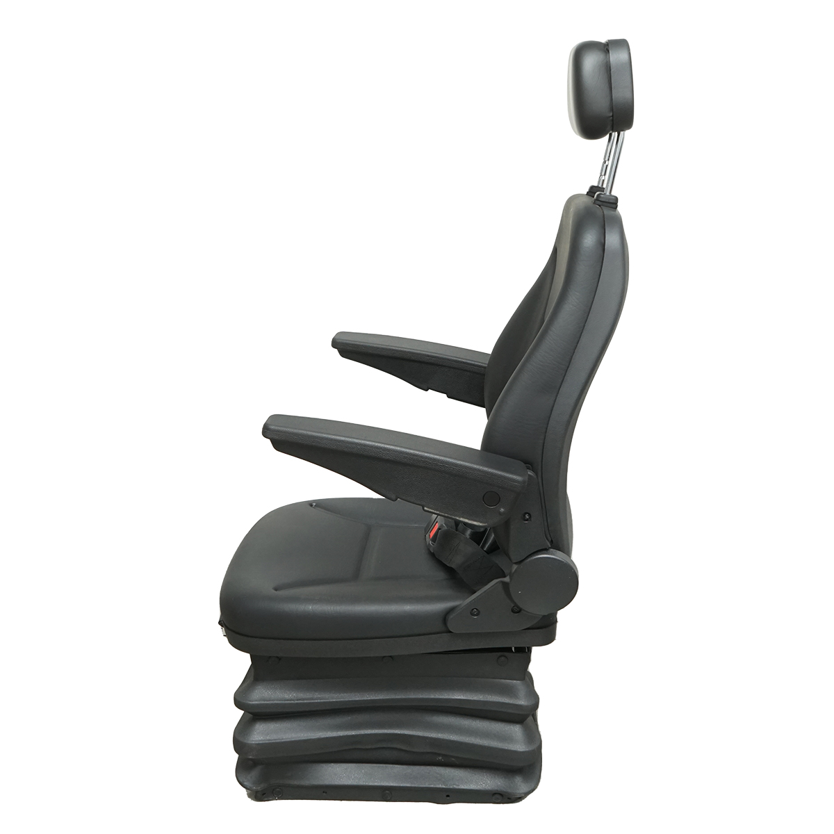 Scaun universal reglabil pe inaltime si greutate 40-120Kg, cotiere si spatar rabatabil 50-90° pentru tractor, utilaje agricole, industriale, stivuitor - imagine 2