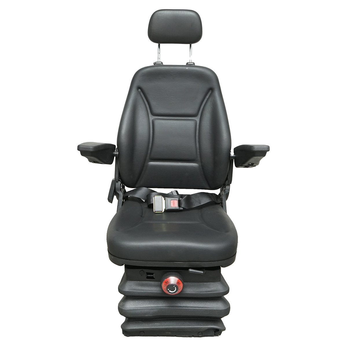 Scaun universal reglabil pe inaltime si greutate 40-120Kg, cotiere si spatar rabatabil 50-90° pentru tractor, utilaje agricole, industriale, stivuitor - imagine 6