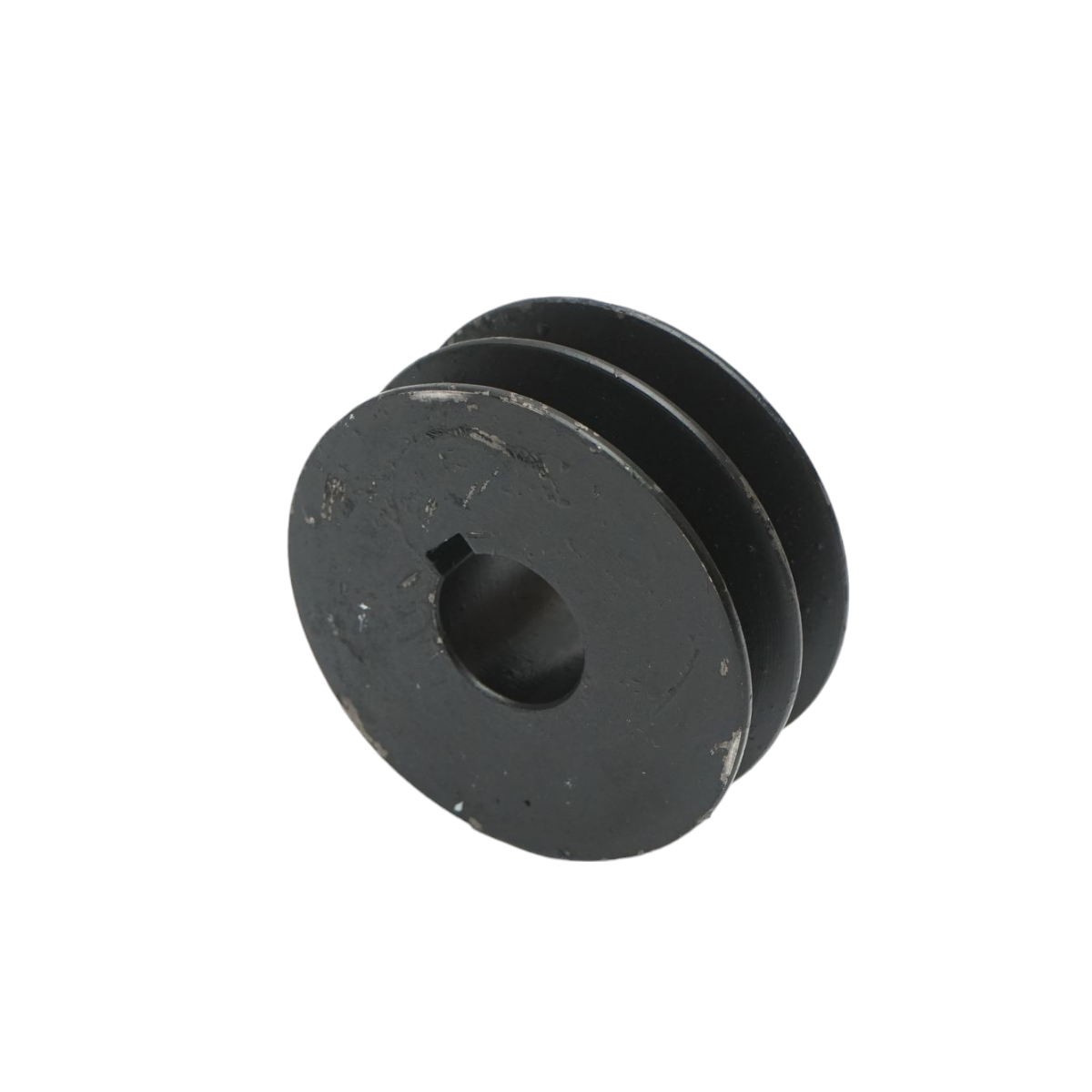 Fulie 2 caneluri 76x32mm pentru ax cu pana 24mm - imagine 3