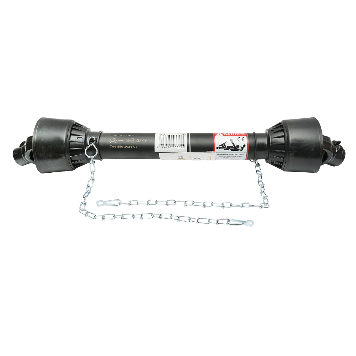 Cardan 850 mm T4 cruce 27x75 (teava triunghi)1 3/8 Z=6 Cositoare 1,35/1,65/1,85