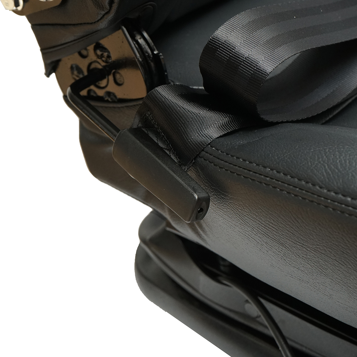 Scaun universal reglabil pentru tractor cu centura de siguranta, cotiere si suspensie 800x610mm - imagine 7