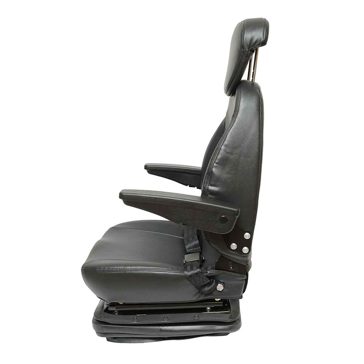 Scaun universal reglabil pentru tractor cu centura de siguranta, cotiere si suspensie 800x610mm - imagine 3