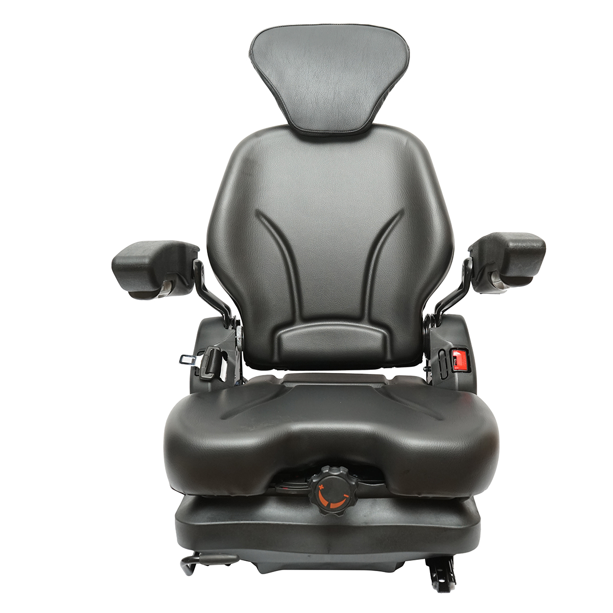 Scaun universal reglabil pentru tractor cu centura de siguranta si cotiere 610x390mm