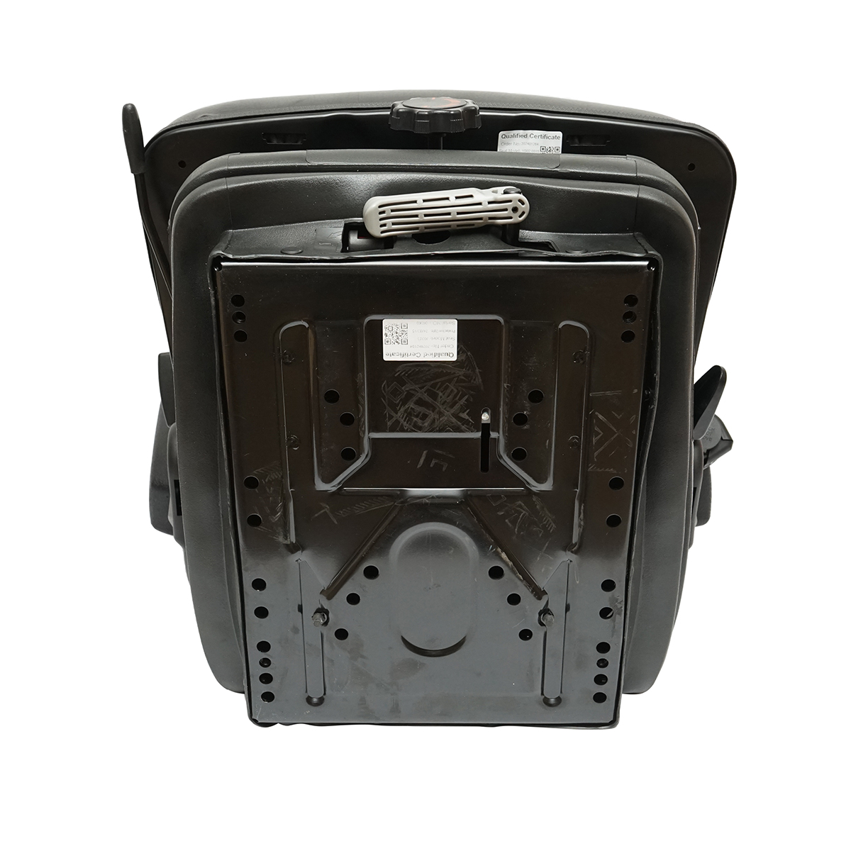 Scaun universal reglabil pentru tractor cu centura de siguranta, cotiere si suspensie mecanica 830x610mm - imagine 7